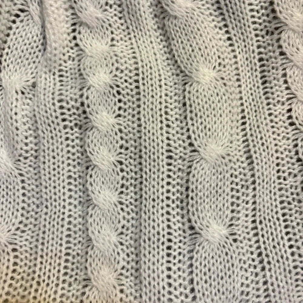 NWT Beanie Hat Forbusite White Cable Knit Beanie Grey Interior